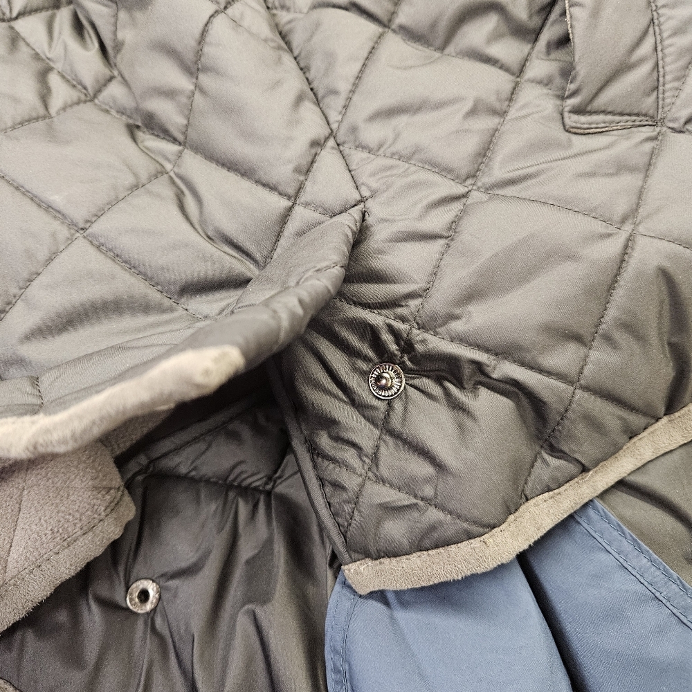 NWOT Peter Millar Men's Large Gray Suffolk Quilted Dual Zipper Jacket MF14Z12 - Picture 10 of 11